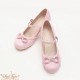 Sentaro Bobo Round Toe Hollow Bow Mid and Low Heel Shoes(8 Colours/Full Payment Without Shipping)